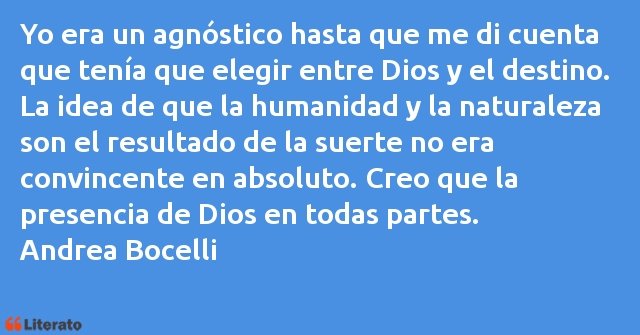 Frases de Andrea Bocelli