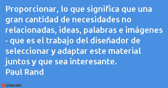 Frases de Paul Rand