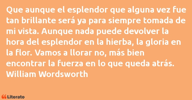 Frases de William Wordsworth