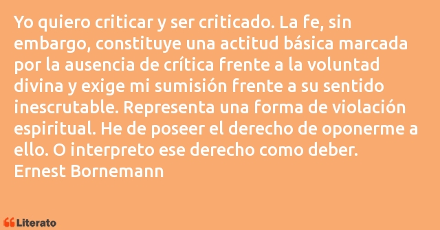 Frases de Ernest Bornemann