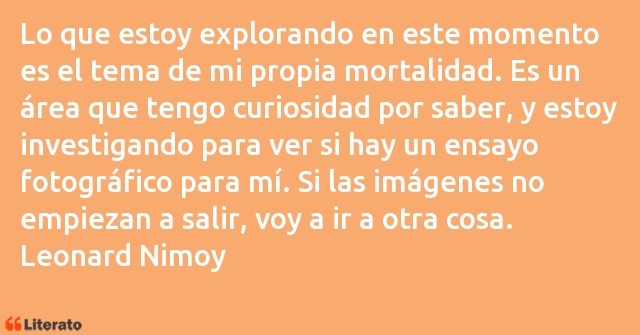 Frases de Leonard Nimoy