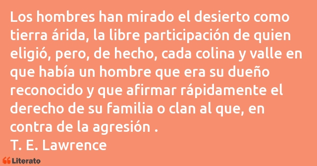 Frases de T. E. Lawrence