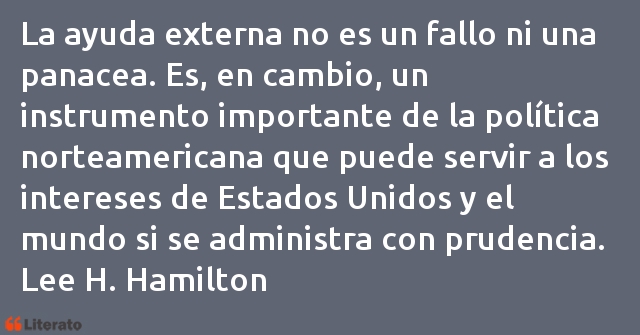 Frases de Lee H. Hamilton