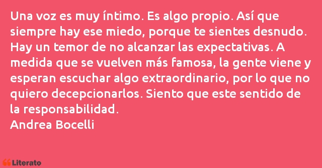 Frases de Andrea Bocelli