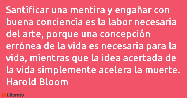 Frases de Harold Bloom