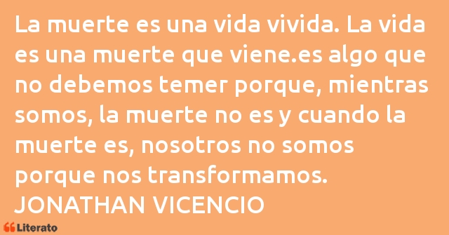 Frases de JONATHAN VICENCIO