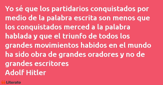 Frases de Adolf Hitler