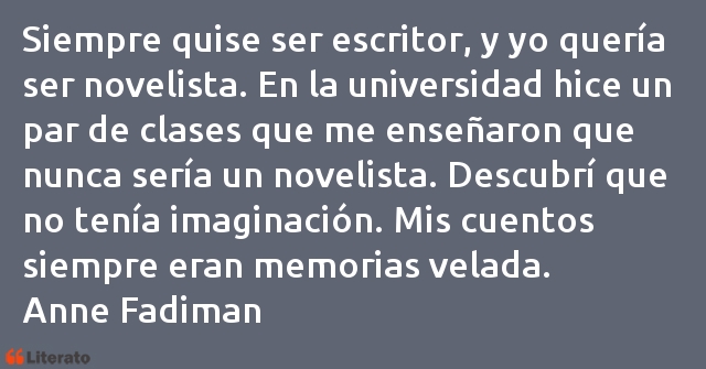 Frases de Anne Fadiman