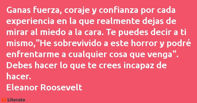 Frases de Eleanor Roosevelt