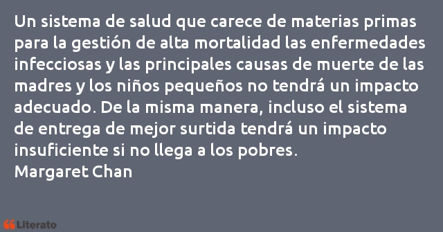 Frases de Margaret Chan