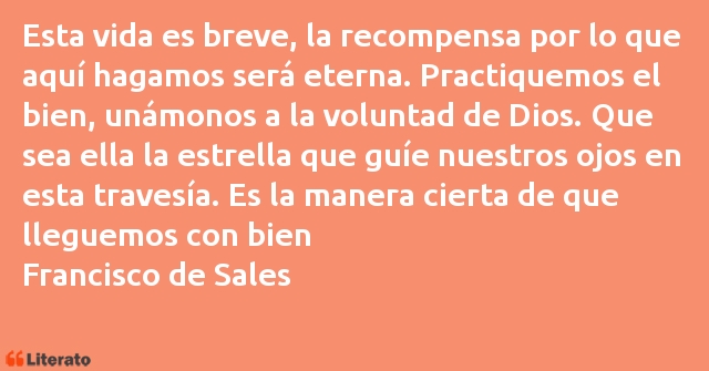 Frases de Francisco de Sales