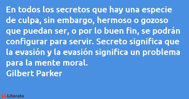 Frases de Gilbert Parker