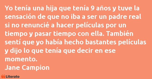 Frases de Jane Campion