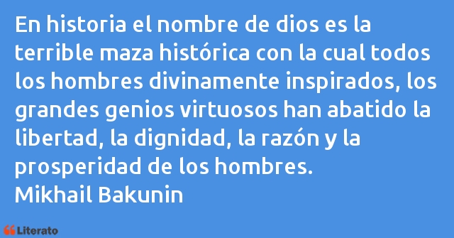 Frases de Mikhail Bakunin