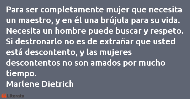 Frases de Marlene Dietrich