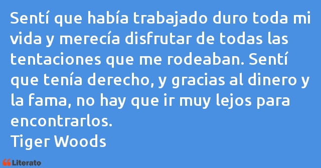 Frases de Tiger Woods