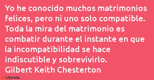 Frases de Gilbert Keith Chesterton