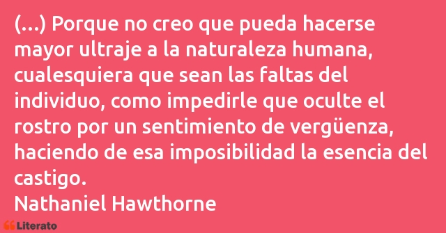 Frases de Nathaniel Hawthorne