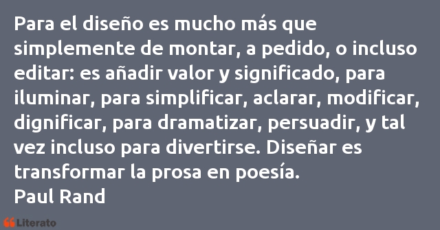 Frases de Paul Rand