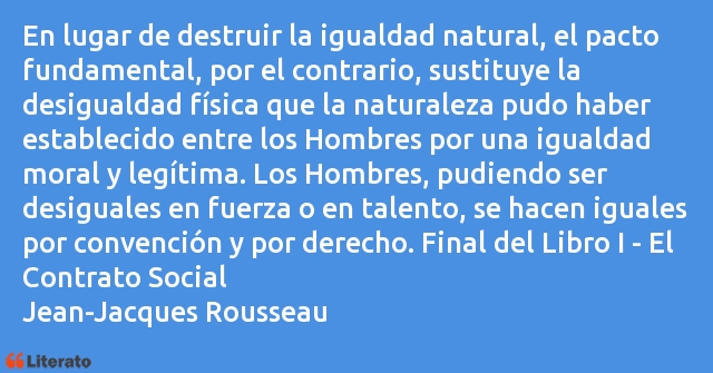 Frases de Jean-Jacques Rousseau