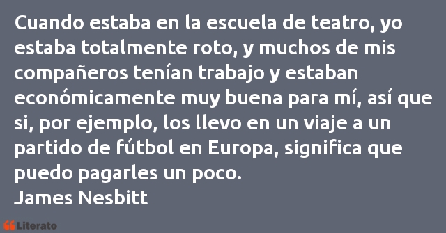 Frases de James Nesbitt