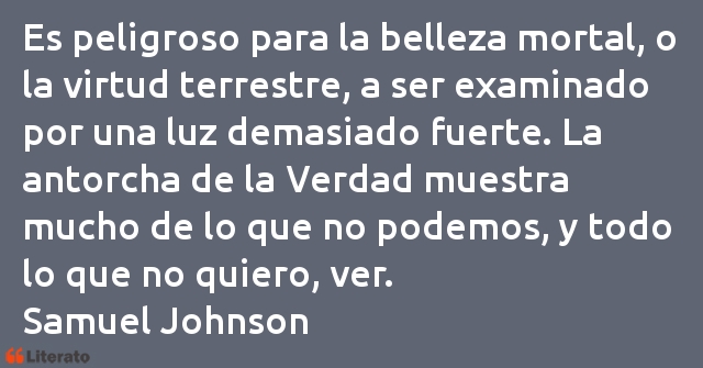 Frases de Samuel Johnson