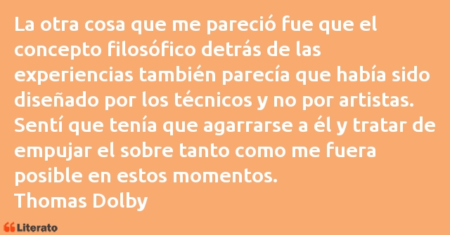Frases de Thomas Dolby