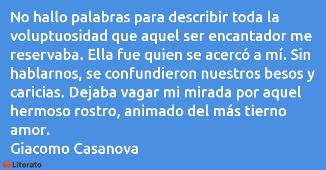 Frases de Giacomo Casanova