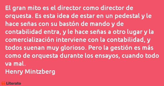 Frases de Henry Mintzberg