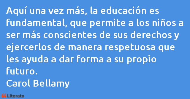 Frases de Carol Bellamy