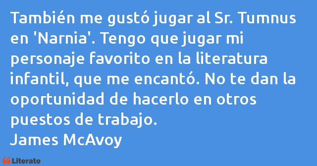 Frases de James McAvoy