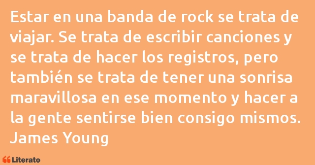 James Young Estar En Una Banda De Rock Se