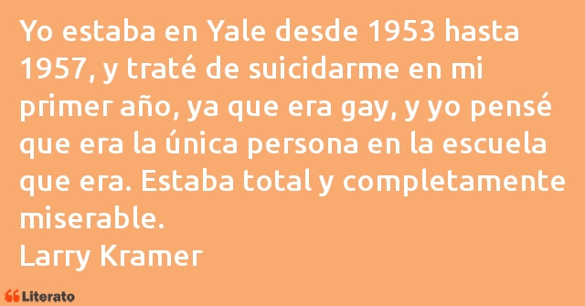 Frases de Larry Kramer