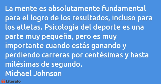 Frases de Michael Johnson