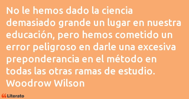 Frases de Woodrow Wilson