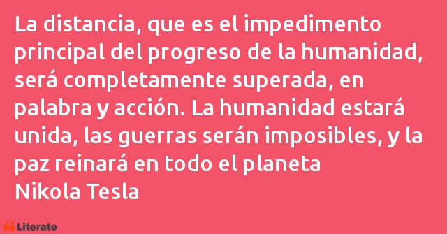 Frases de Nikola Tesla