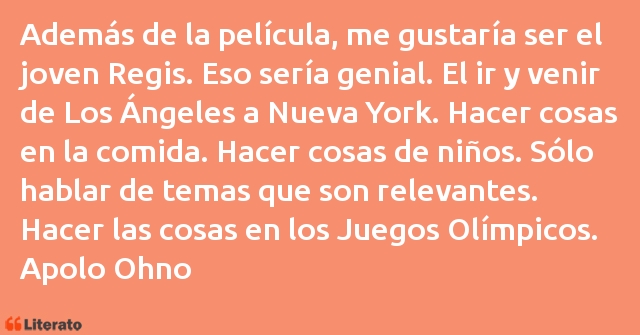 Frases de Apolo Ohno