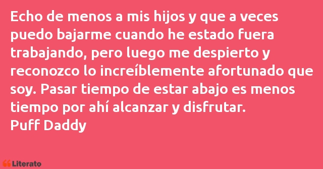 Frases de Puff Daddy