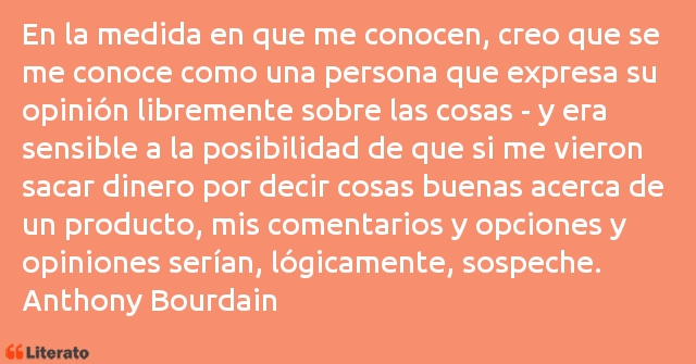 Frases de Anthony Bourdain