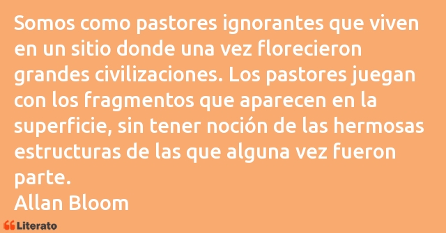 Frases de Allan Bloom