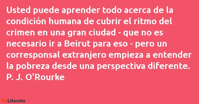 Frases de P. J. O'Rourke