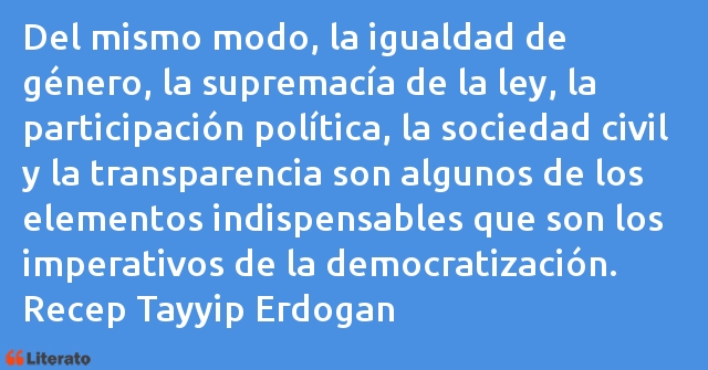 Frases de Recep Tayyip Erdogan