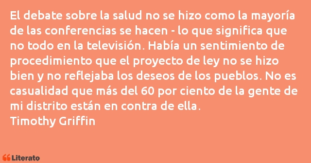 Frases de Timothy Griffin