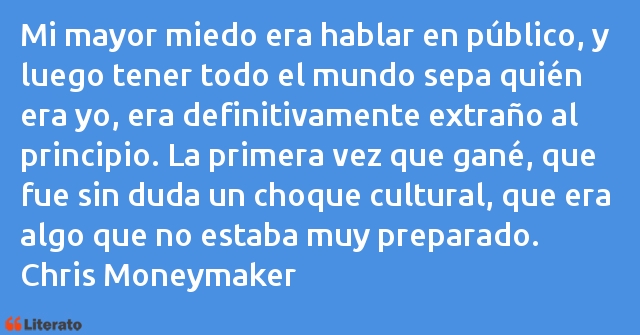 Frases de Chris Moneymaker