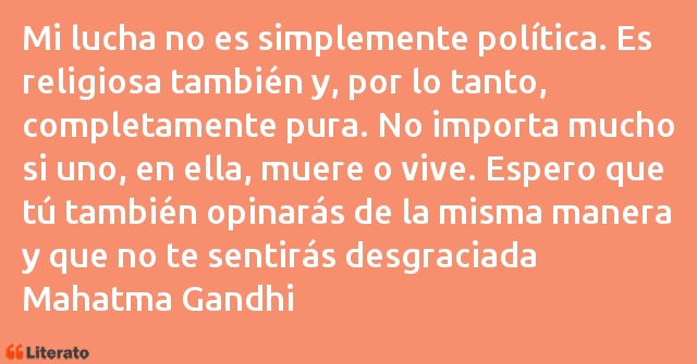 Frases de Mahatma Gandhi