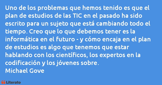 Frases de Michael Gove