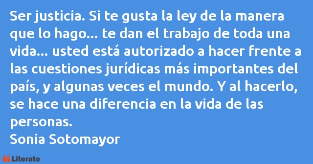 Frases de Sonia Sotomayor