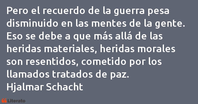 Frases de Hjalmar Schacht