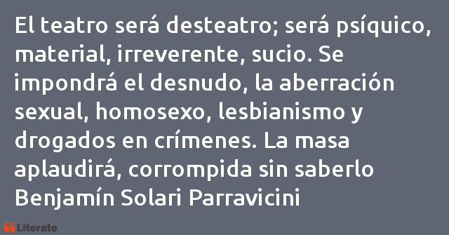 Frases de Benjamín Solari Parravicini