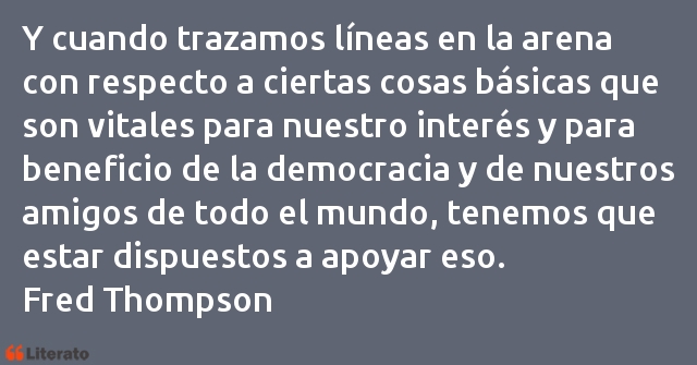 Frases de Fred Thompson